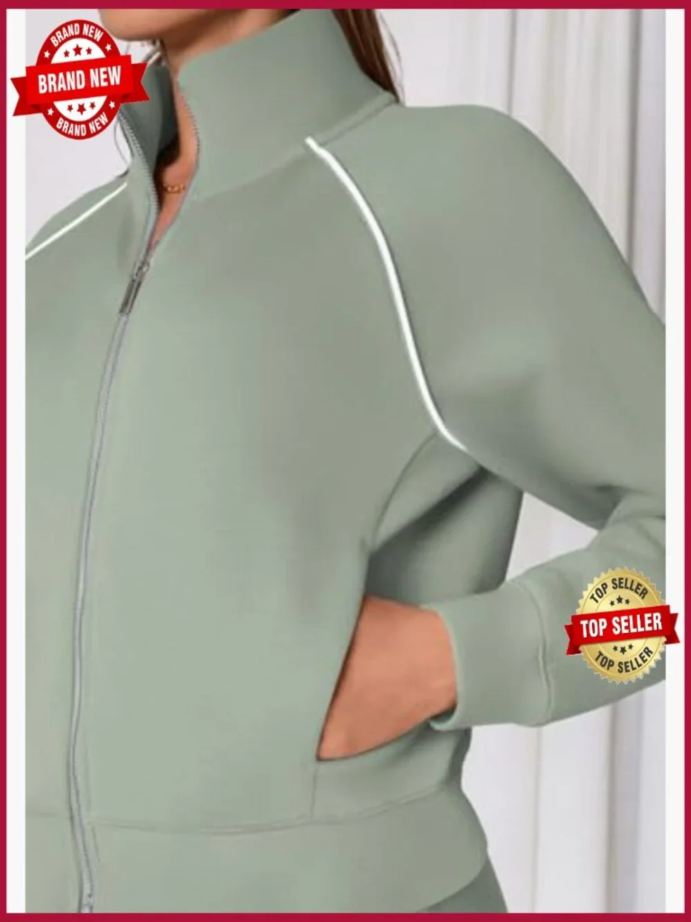 2 Piece Sweatsuit Matching Lounge Set Full Zip Hoodie Joggers Pockets